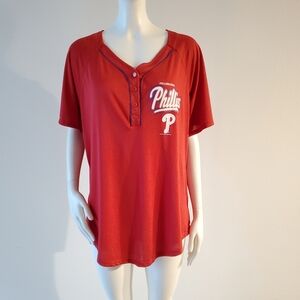 Genuine Merchandise Philadelphia Phillies Red Short Sleeve Jersey